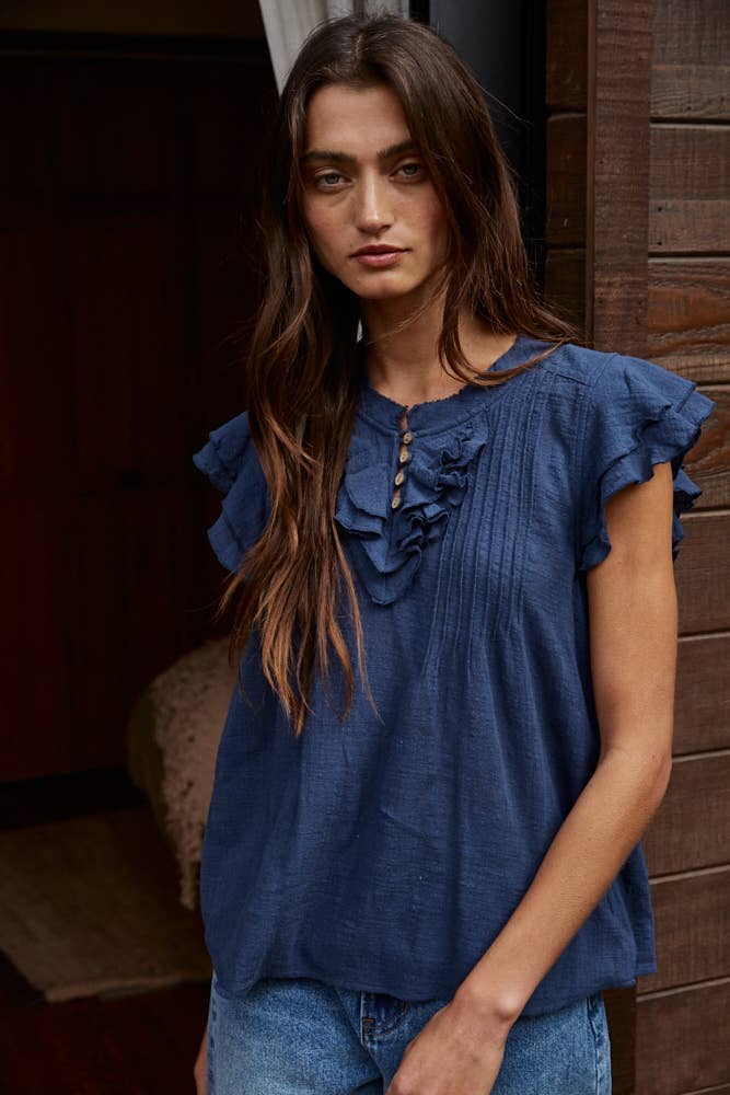 The Lila Linen Top