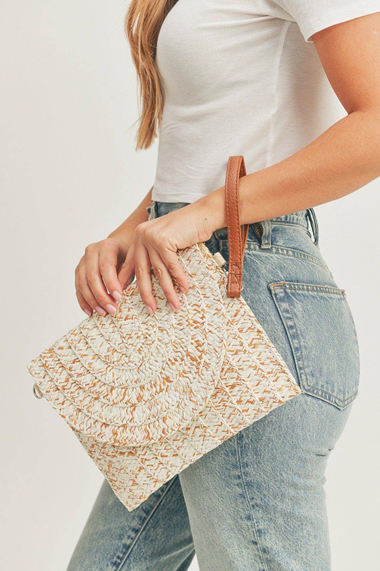 Janie Straw Clutch/Crossbody