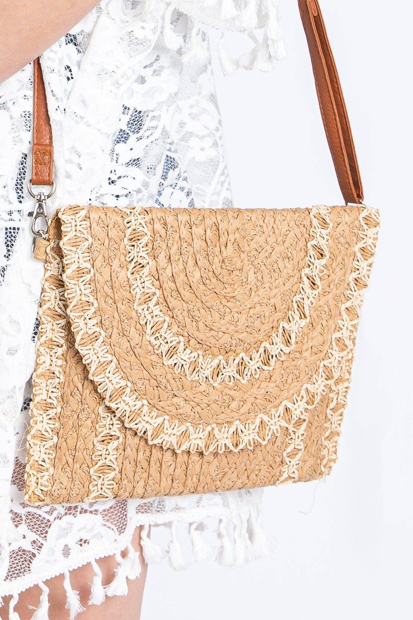 Ariana Straw Crossbody