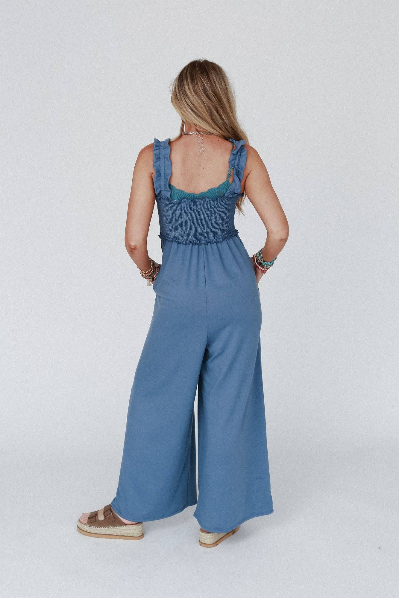 Nothing Compares Smocked Ruffle Jumpsuit