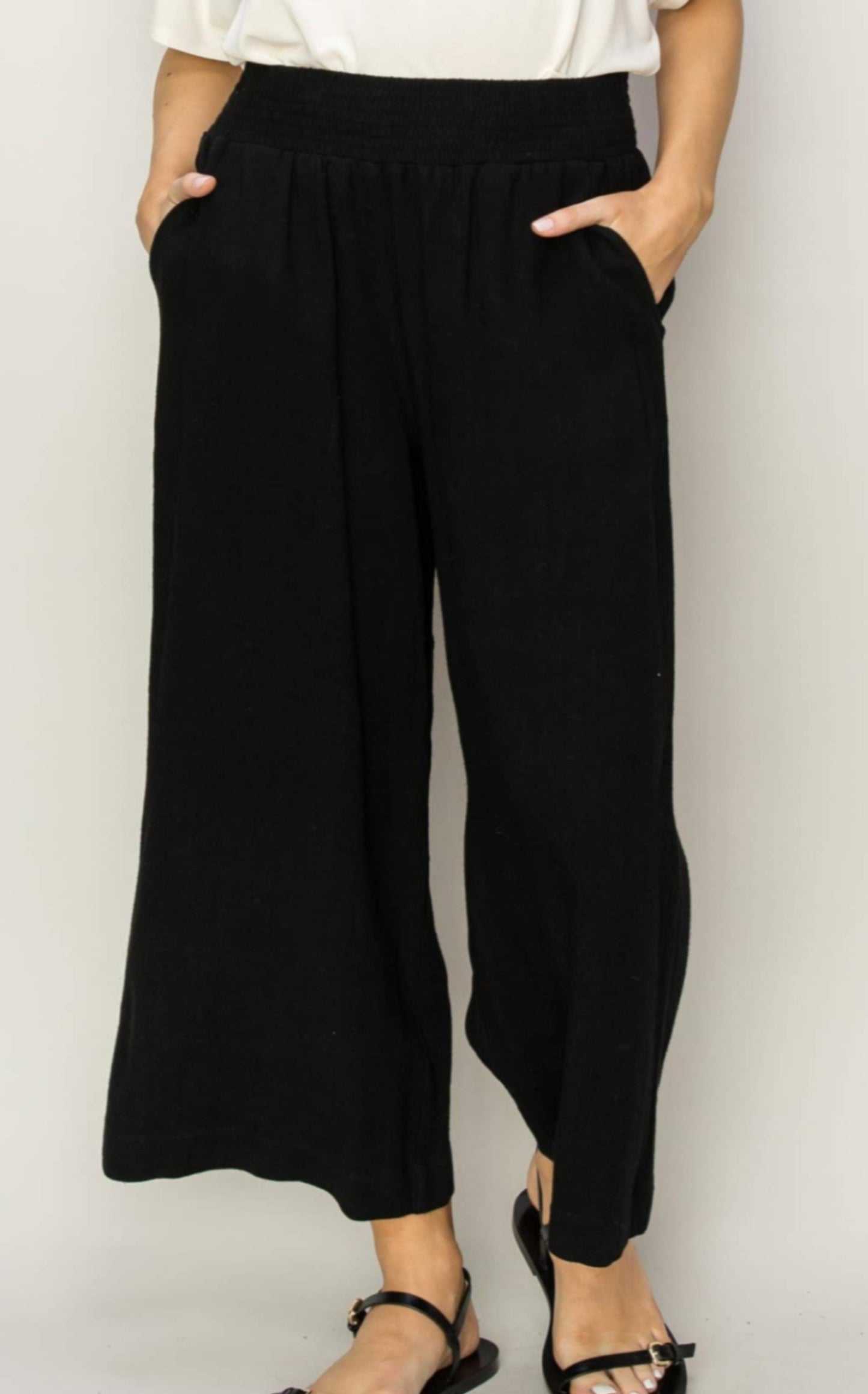 CALL ME WIDE: HIGH WAIST WIDE LEG LINEN TROUSERS