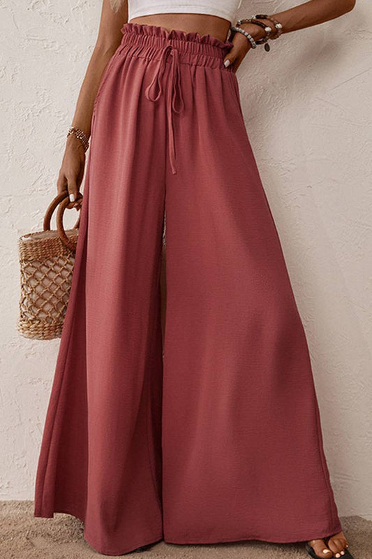 WIDE LEG FLARED PANTS